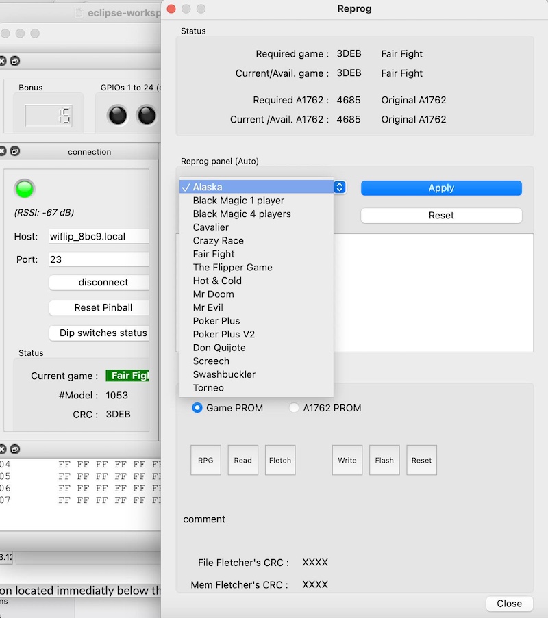 wiflip reprogramming interface