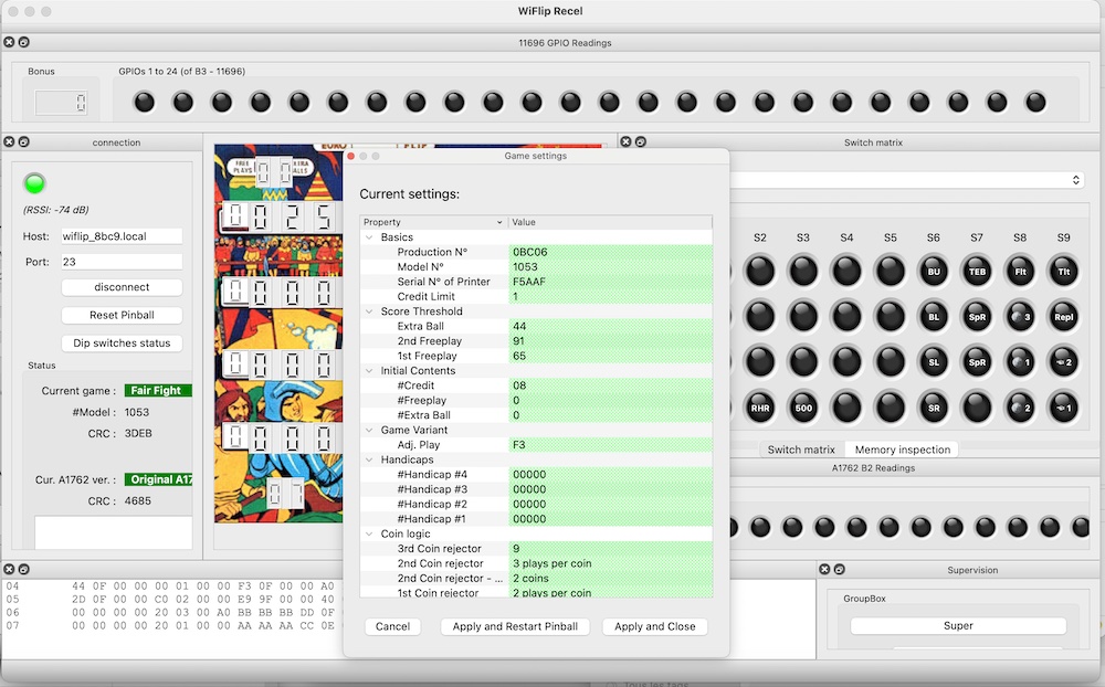 wiflip game settings